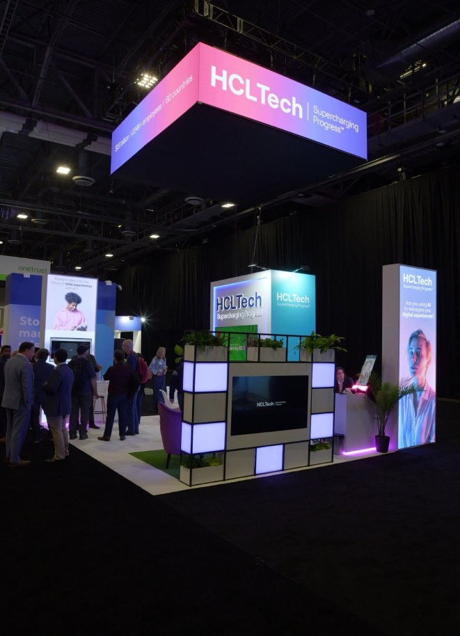 Premium exhibition space for leading global tech provider
